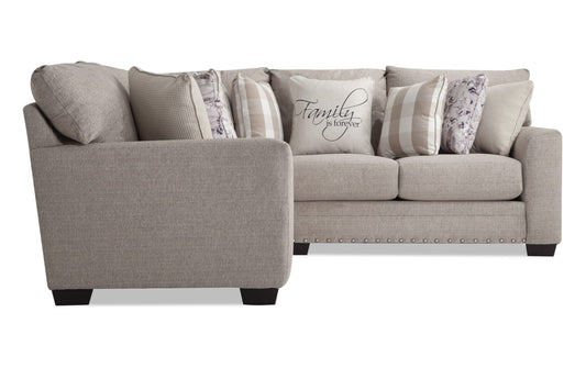 Cottage Chic Beige L Sectional