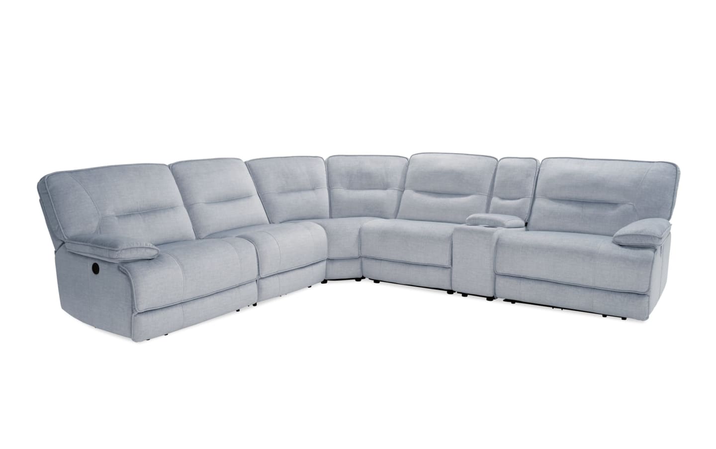 Pacifica Silver Power Reclining Sectional