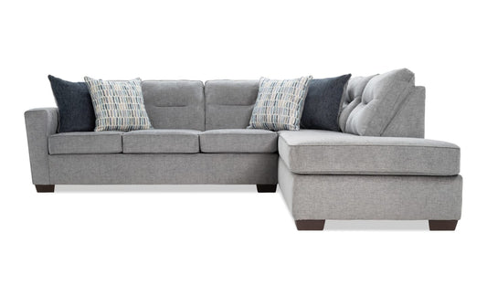 Chaise seccional de dos piezas Dylan Slate