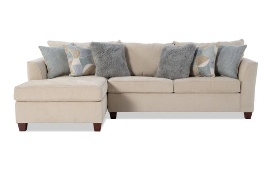 Brynn Beige 2 Piece Chaise Sectional