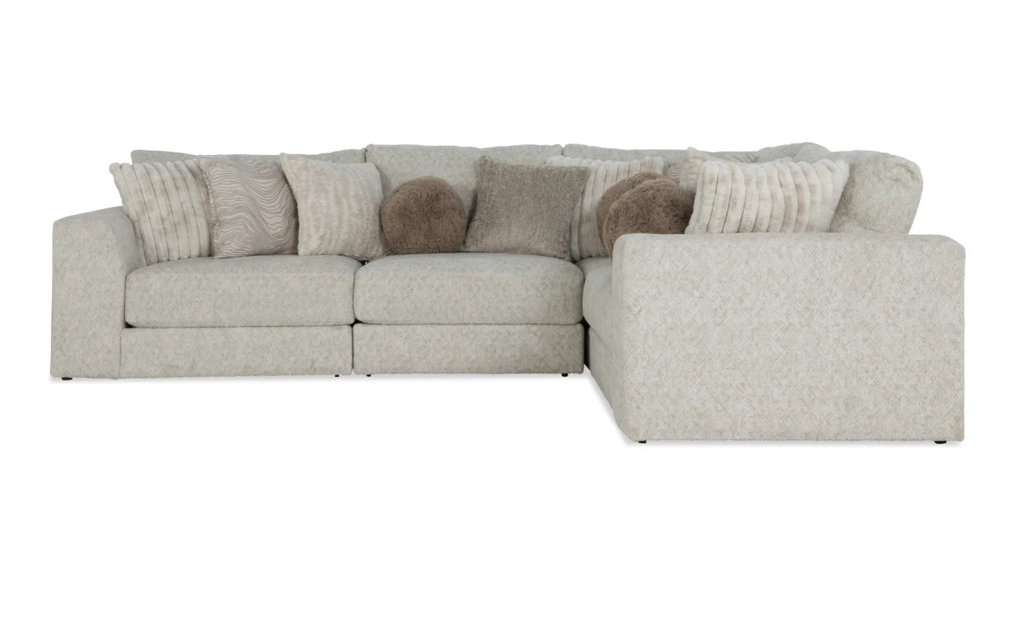 Posh Beige Modular Sectional