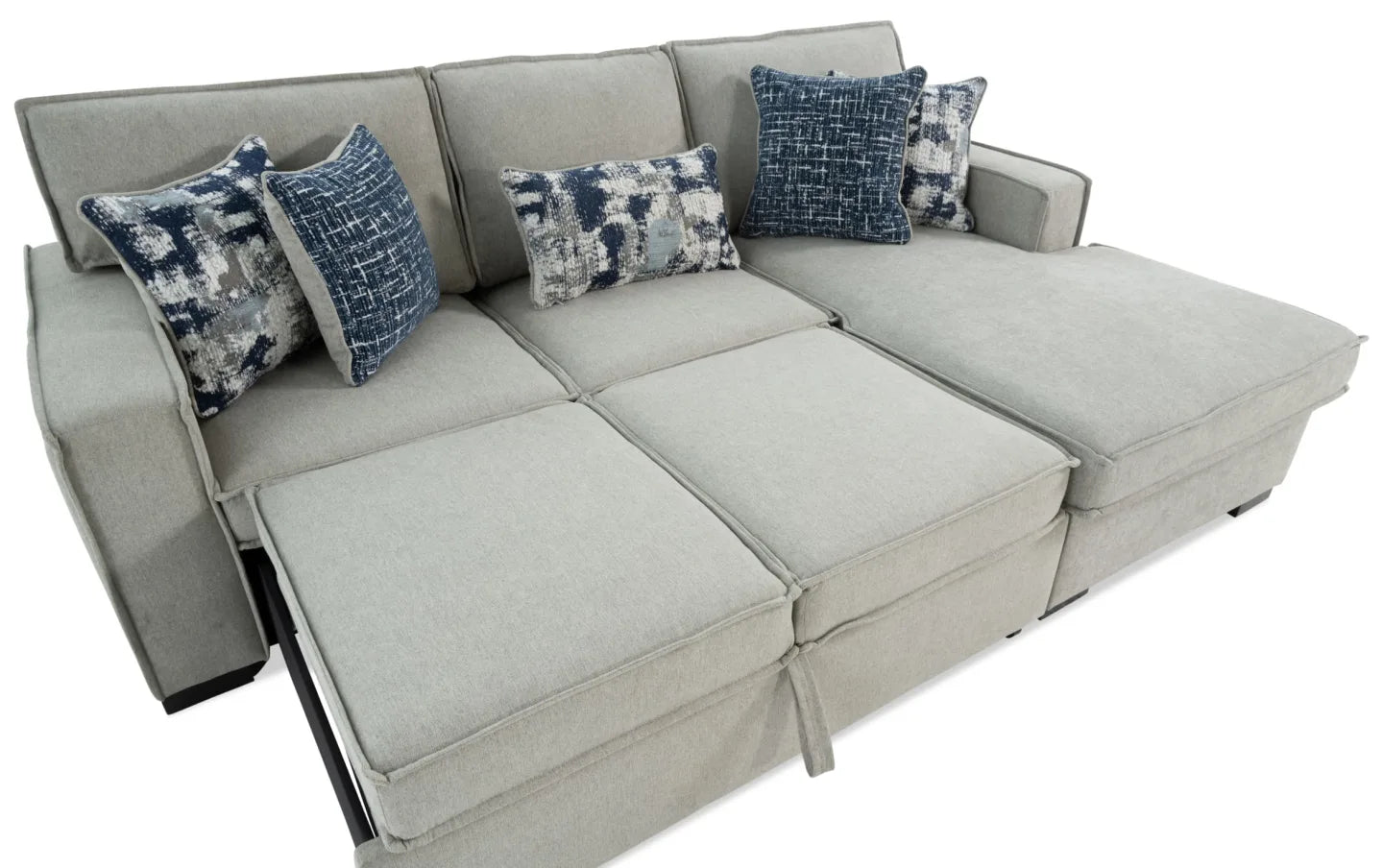 Playmax Gray with Strorage Chaise Sectional