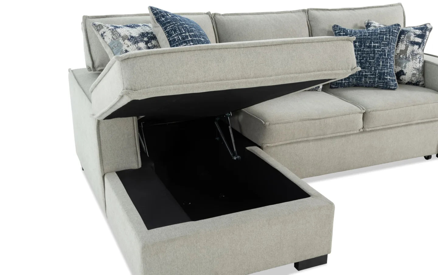Playmax Gray with Strorage Chaise Sectional