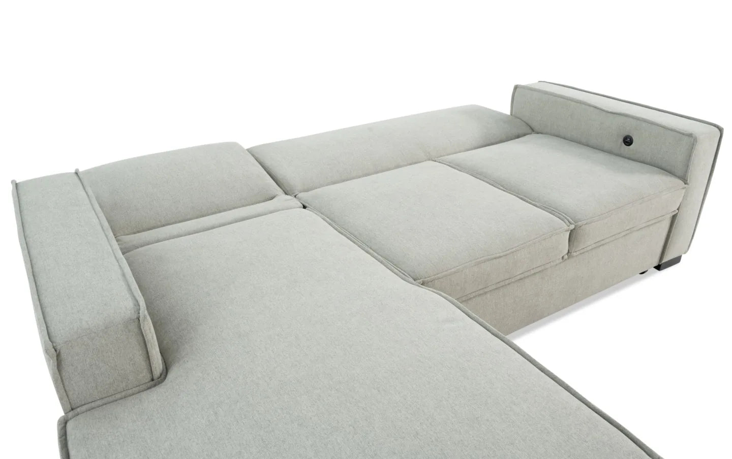 Playmax Gray with Strorage Chaise Sectional