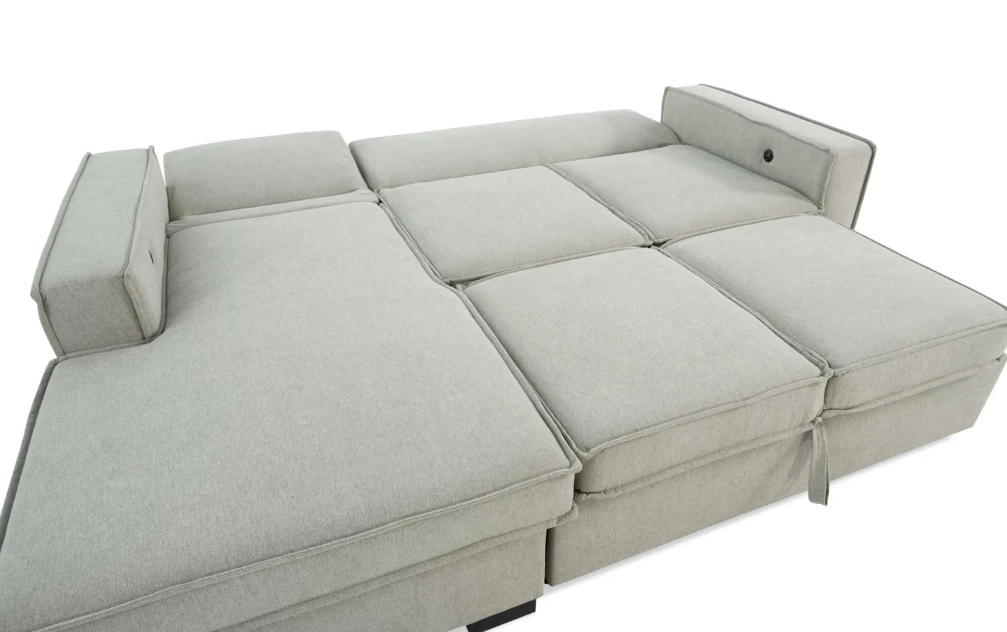 Playmax Gray with Strorage Chaise Sectional