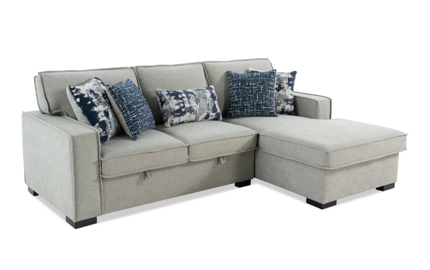 Playmax Gray with Strorage Chaise Sectional