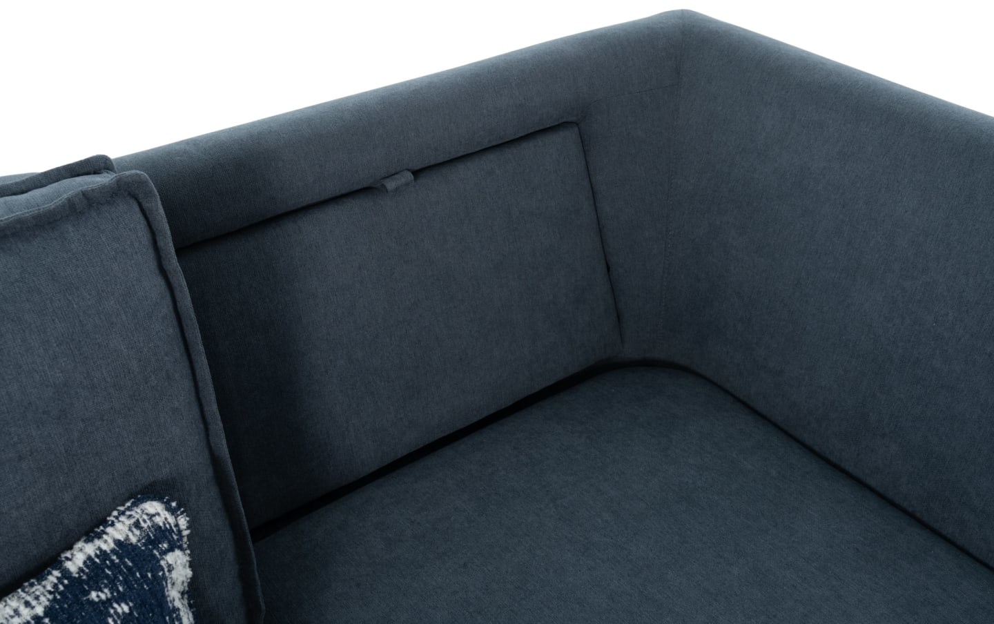 Playmax Denim Sectional with USB & USB-C Port