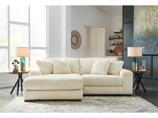 Sofá modular de dos piezas con chaise longue Lindyn