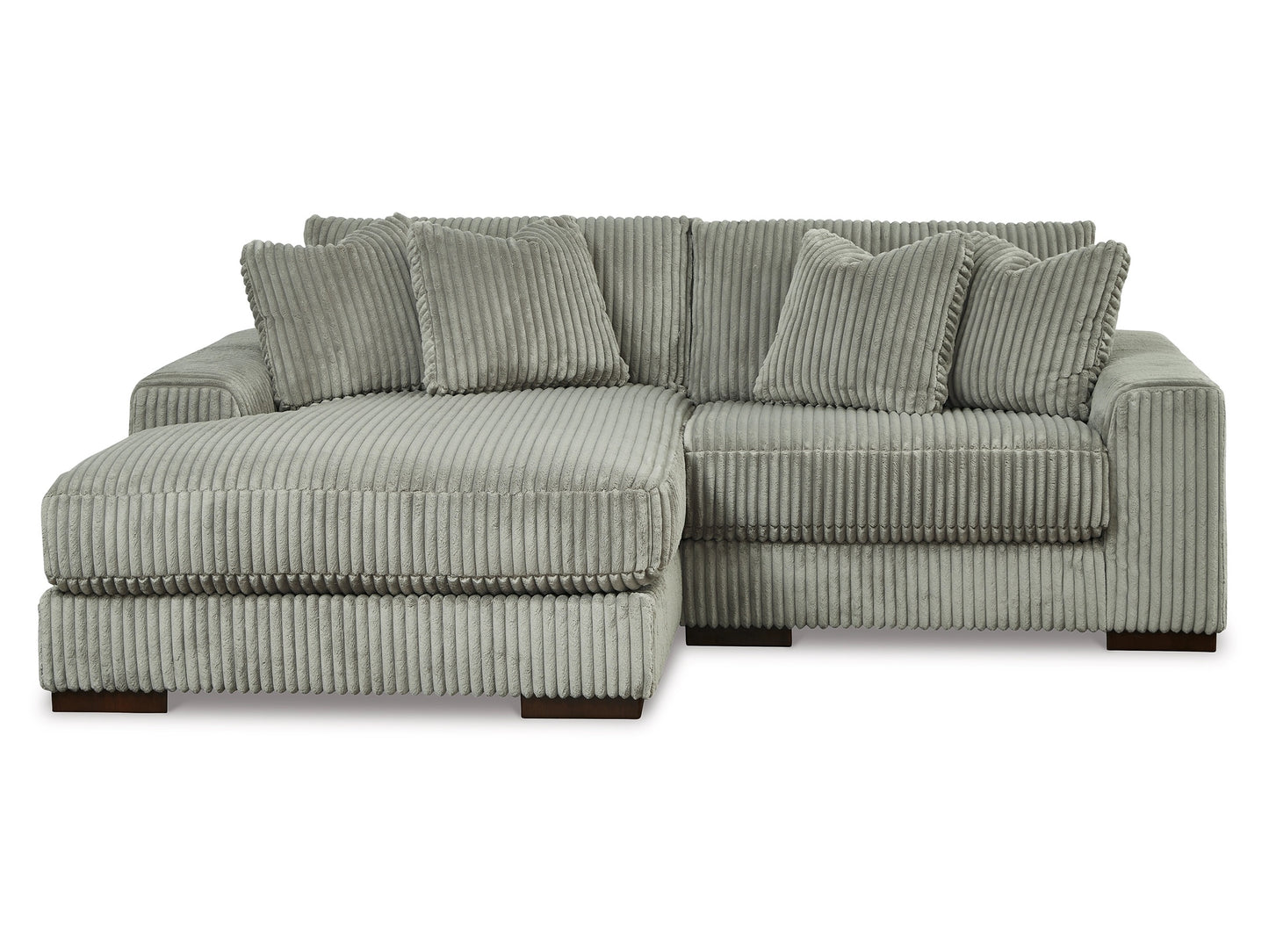 Sofá modular de dos piezas con chaise longue Lindyn