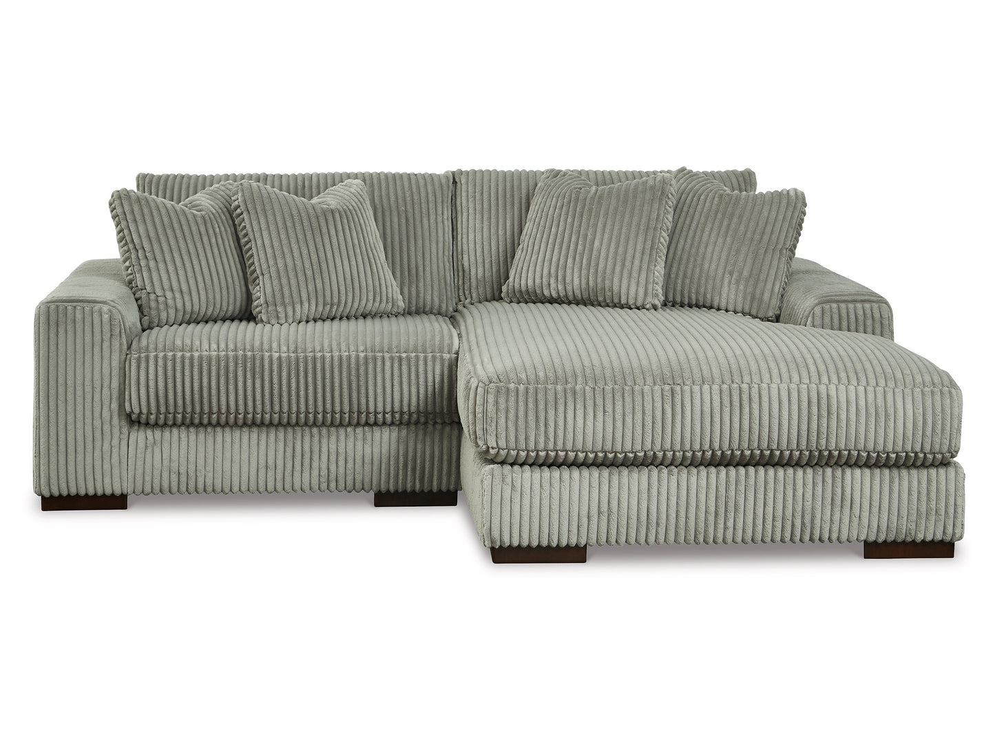 Sofá modular de dos piezas con chaise longue Lindyn