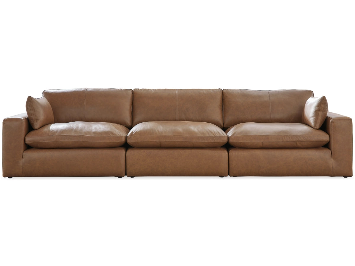 Emilia 3-Piece Modular Leather Sofa