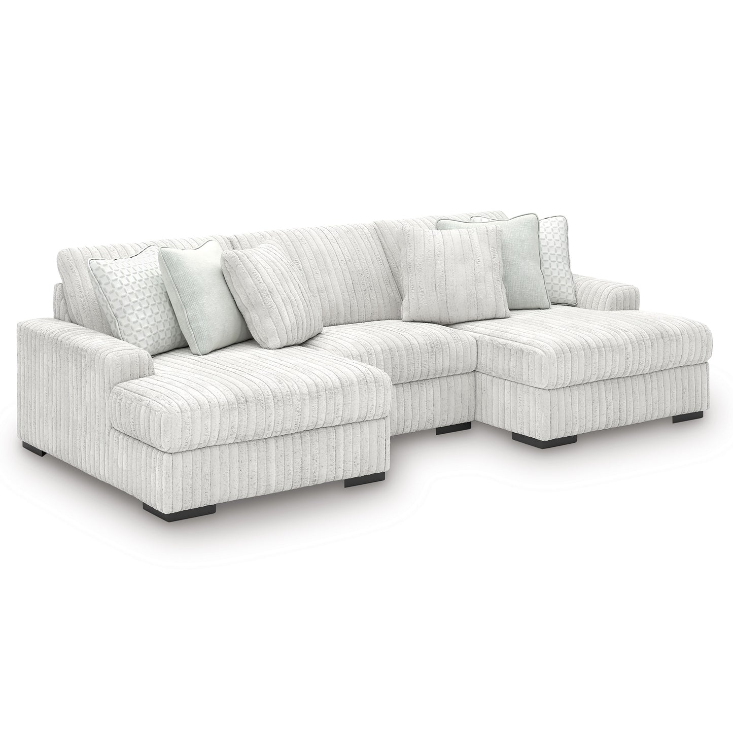 Stupendous 3pc Sectional with Double Chaise