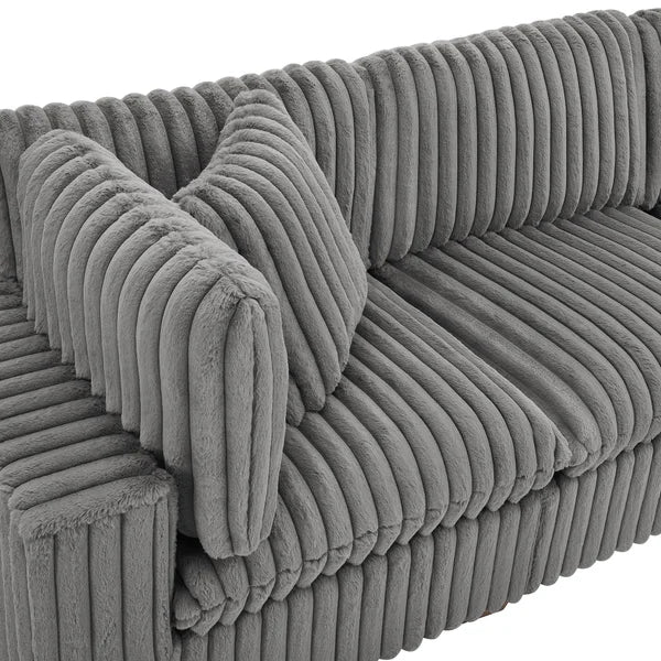 Thomasville Lowell Corduroy 8-piece Modular Sectional