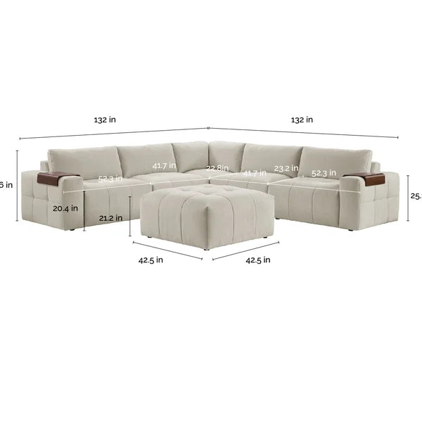 Paige Modular Fabric Sectional