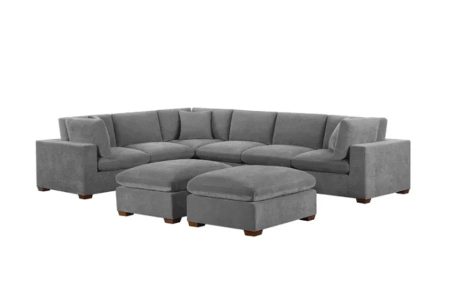 Thomasville Lowell 8-piece Modular Sectional - Dark gray