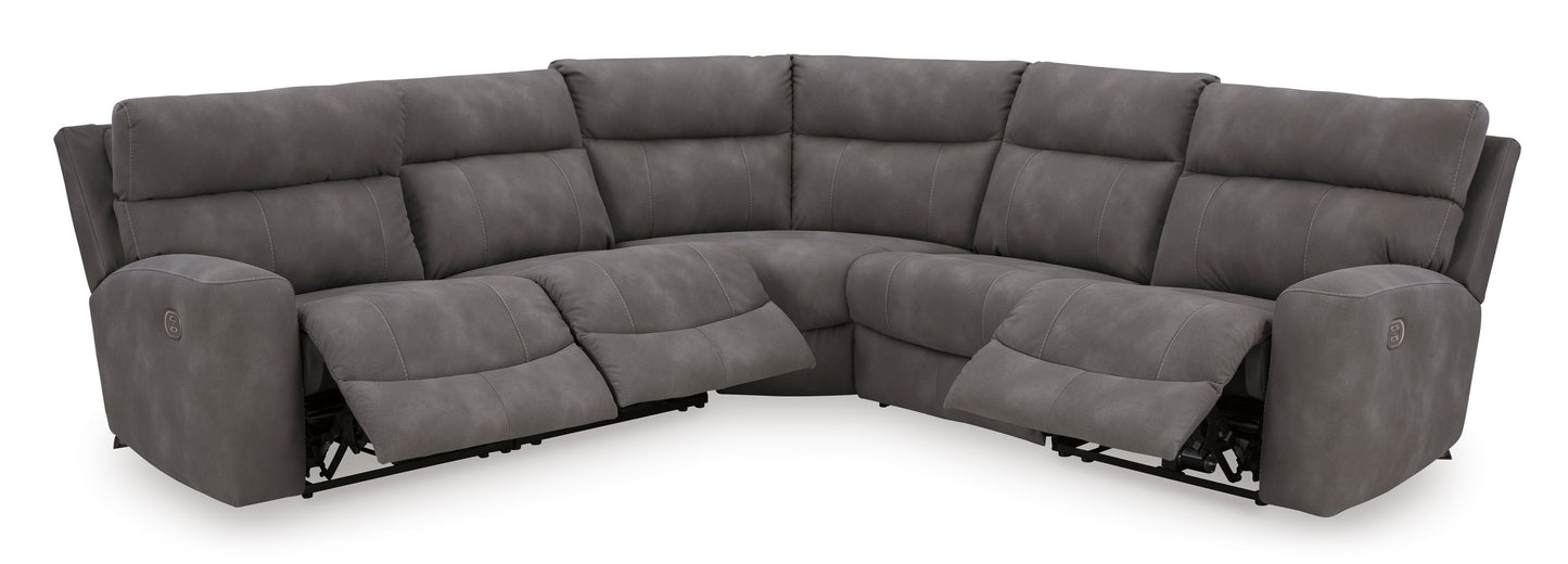 Next-Gen DuraPella 5-Piece Power Reclining Sectional