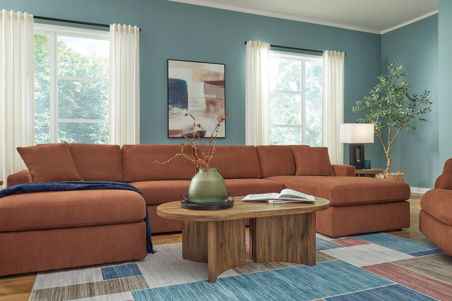 Seccional modular de 4 piezas con chaise longue Modmax