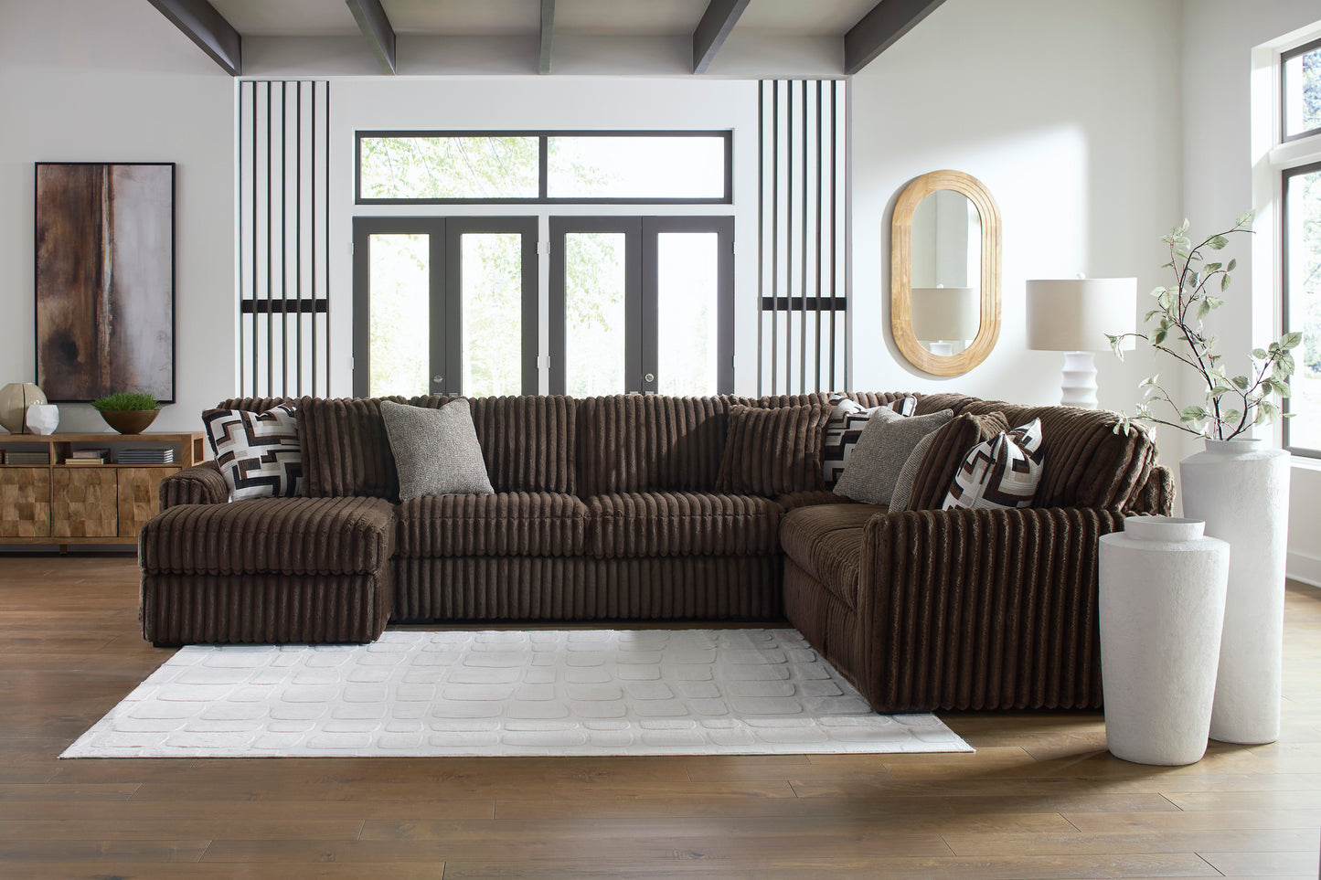 Midnight-Madness 4-Piece Sectional with Chaise