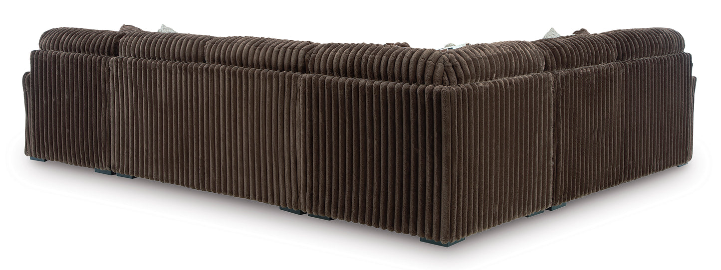 Midnight-Madness 4-Piece Sectional with Chaise
