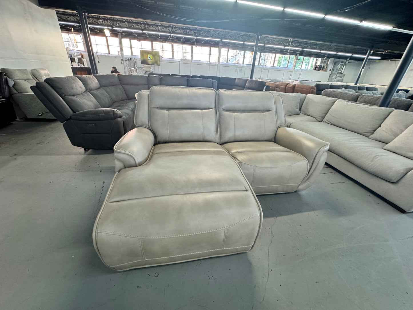 Sahara Stone Loveseat with Chaise