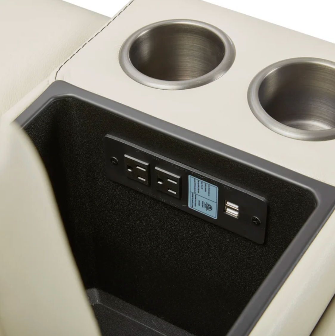 Gearhart Leather Power Reclining Sectional with Power Headrests