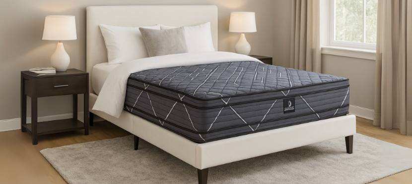 Luxury Collection-Gray Euro Top Plush Mattress