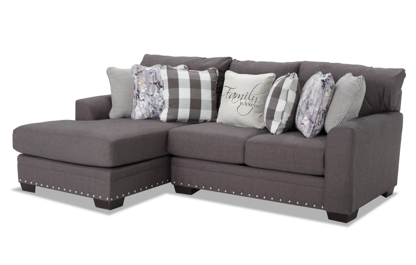 Chaise seccional de dos piezas en color beige Cottage Chic