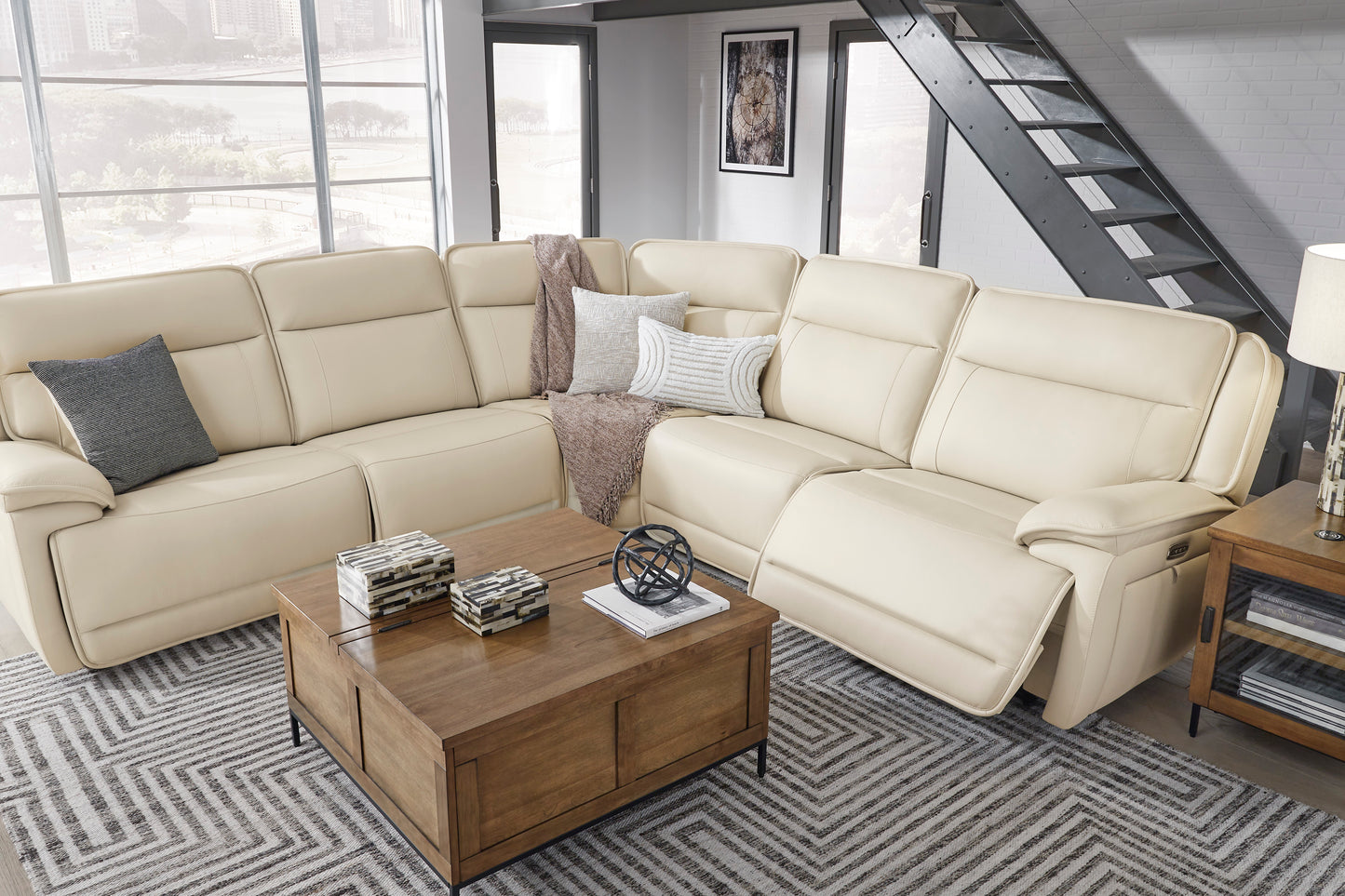 Double Deal 5-Piece Power Reclining Sectional