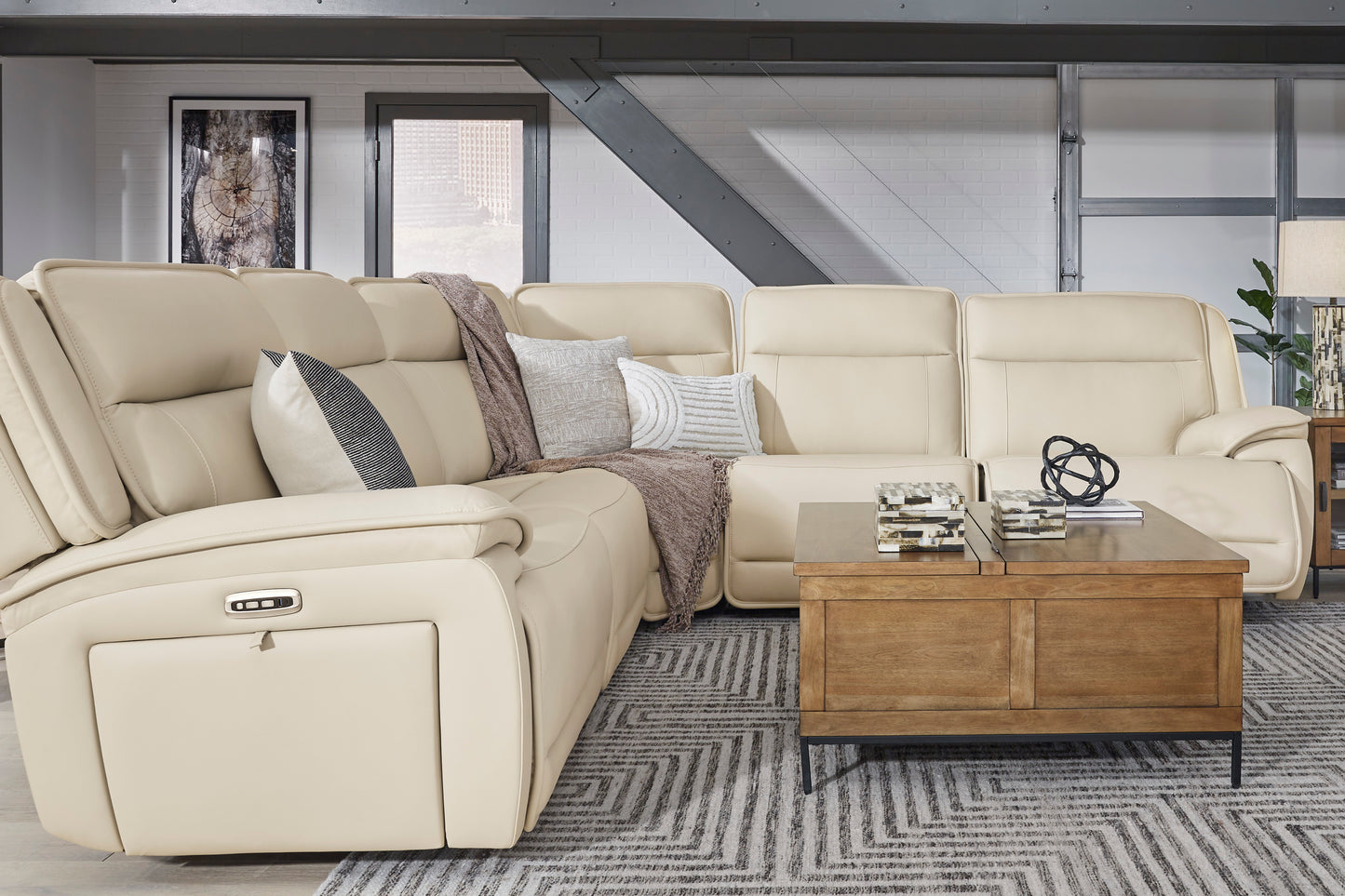 Double Deal 5-Piece Power Reclining Sectional