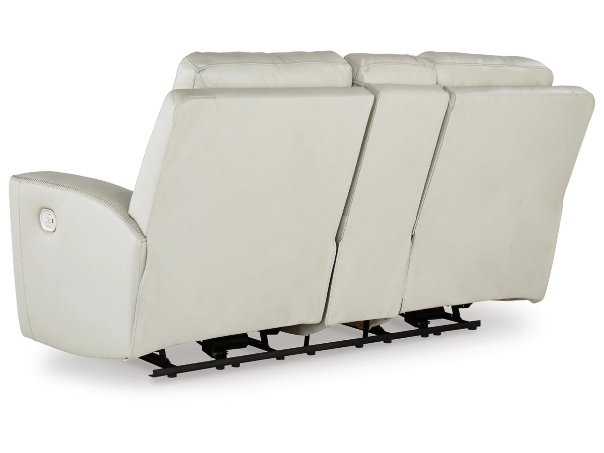 Sofá reclinable y sofá de dos plazas de cuero con doble mecanismo eléctrico Mindanao