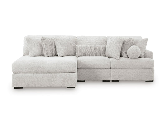 Cuddle Plush 3-Piece Sectional with Chaise