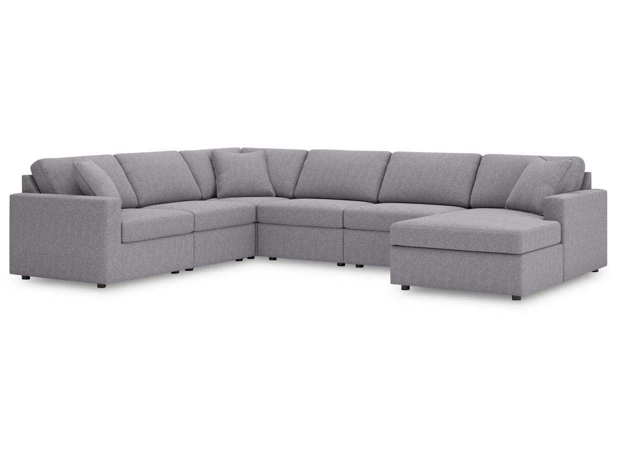 Seccional modular de 6 piezas con chaise longue Modmax
