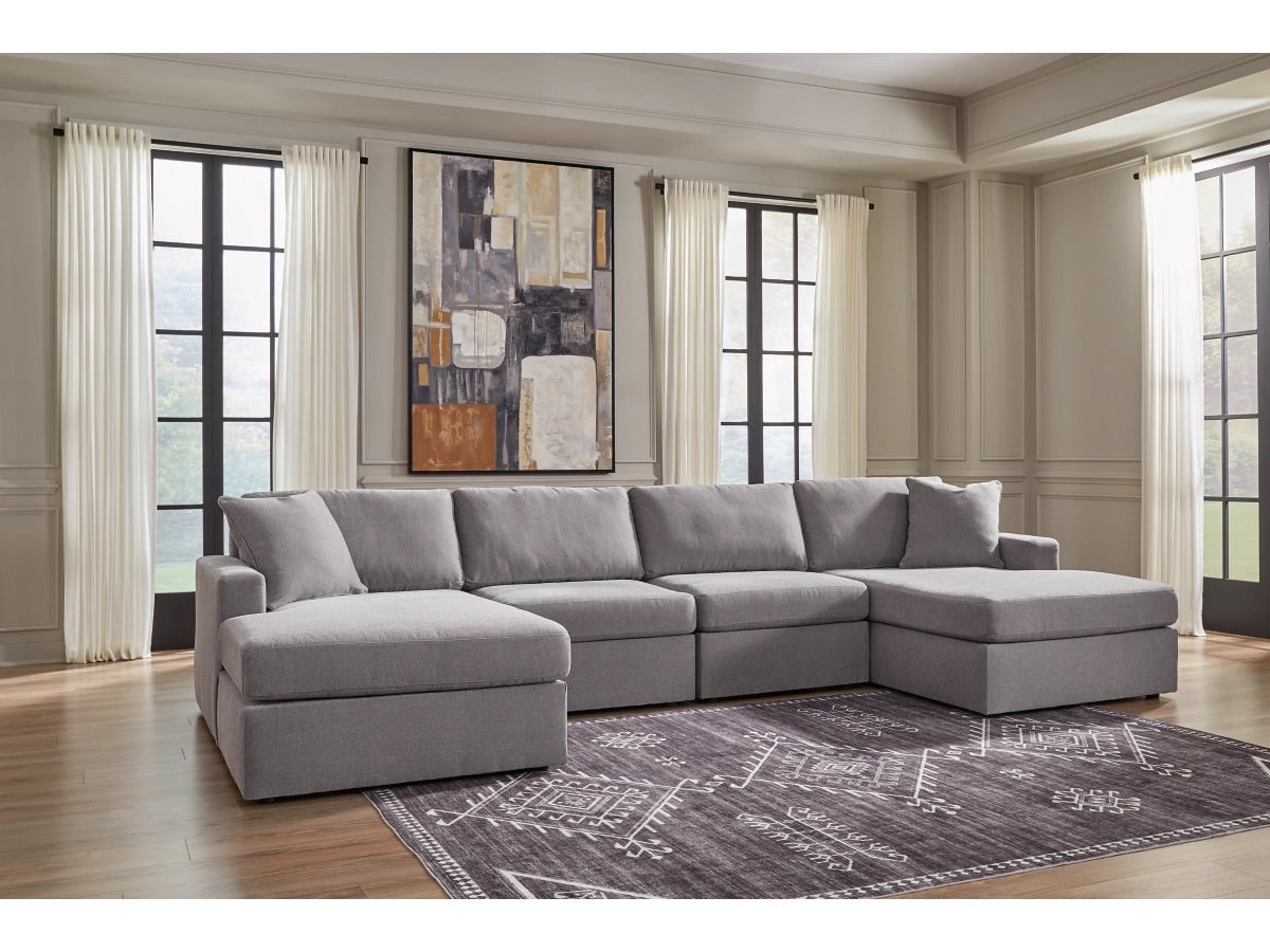 Seccional modular de 4 piezas con chaise longue Modmax