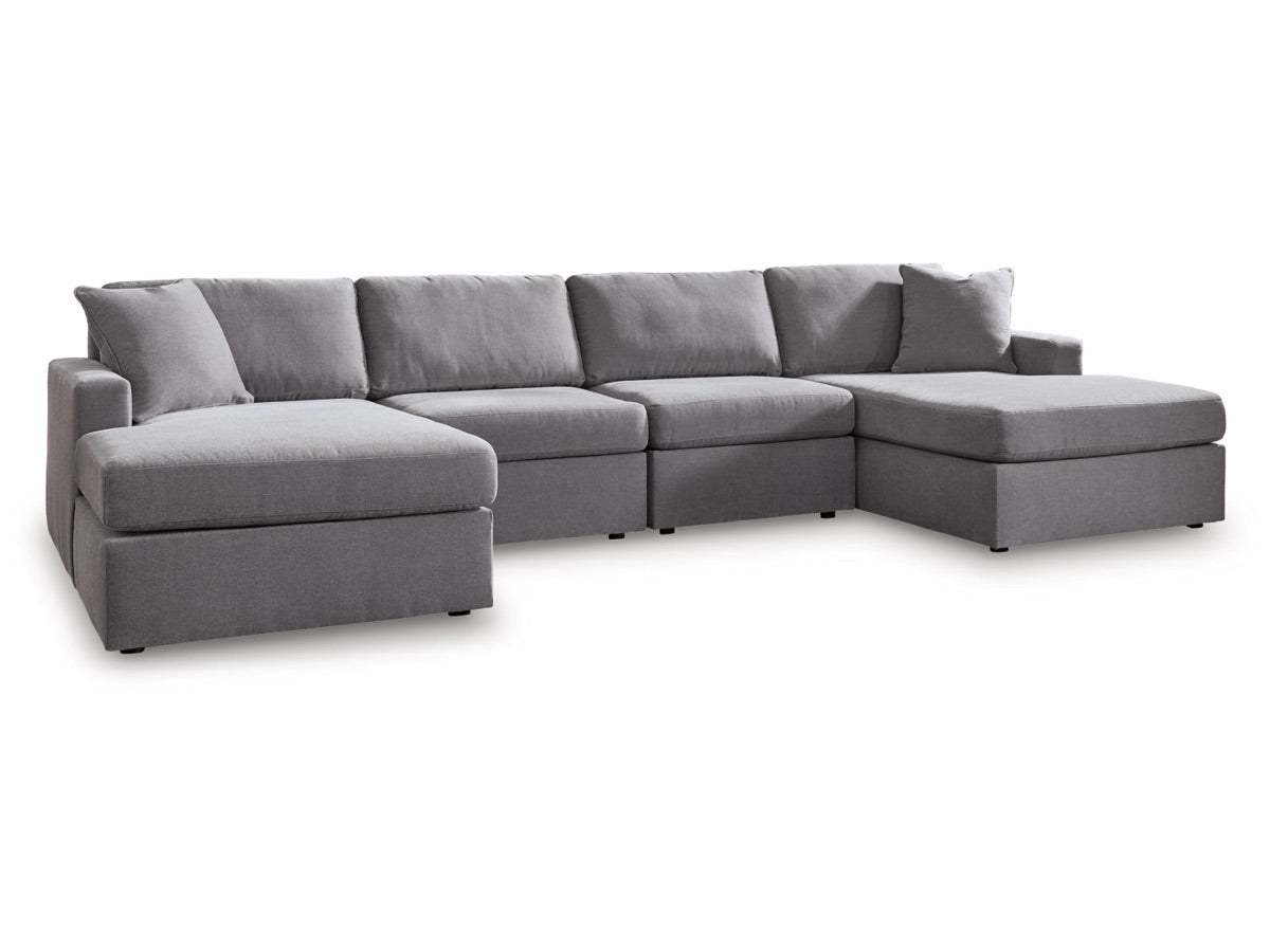 Seccional modular de 4 piezas con chaise longue Modmax
