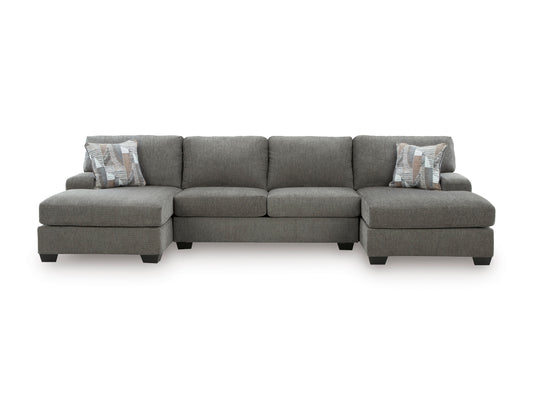 Newellen 3-Piece Sleeper Sectional with Double Chaise