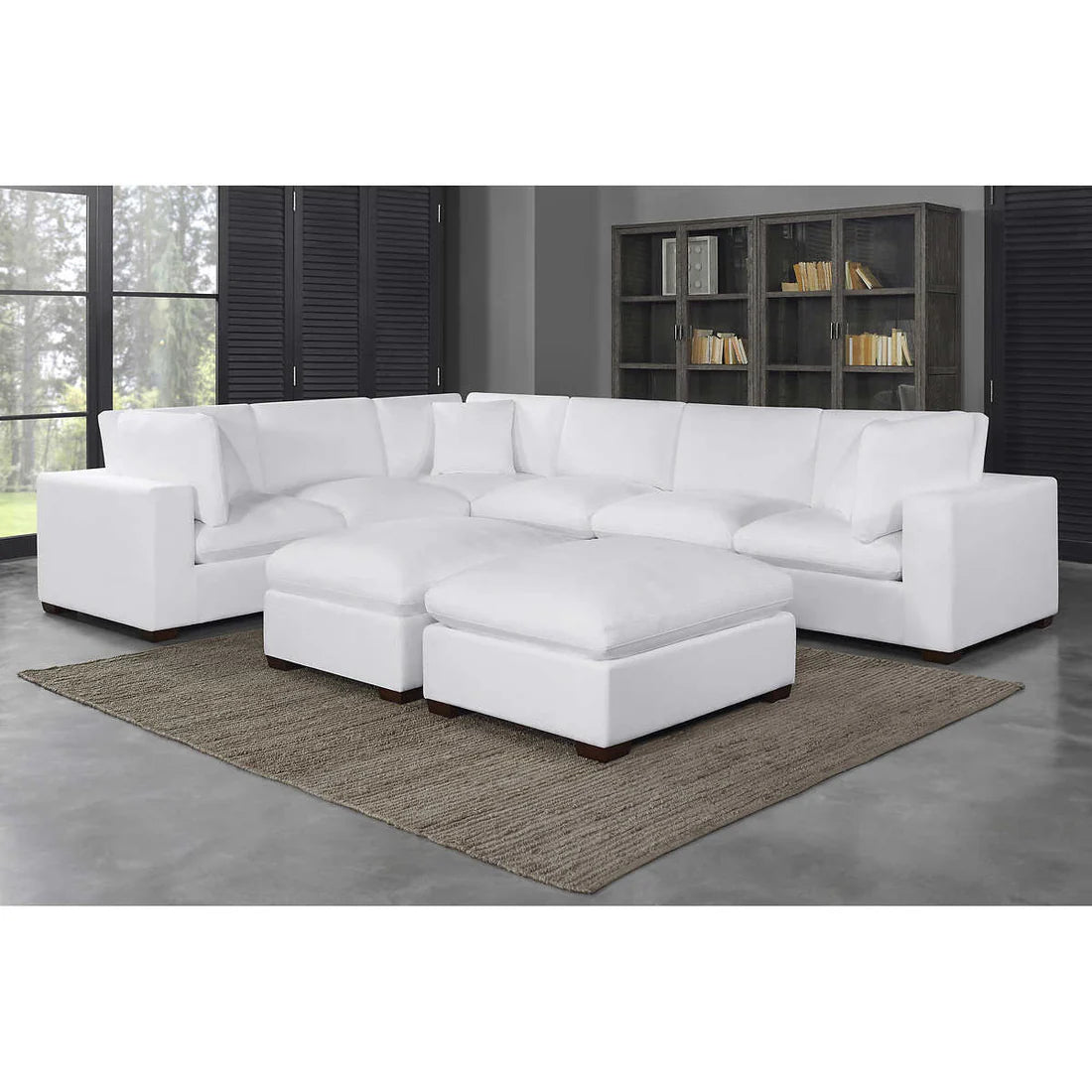 Thomasville Lowell 8-piece Modular Sectional - White