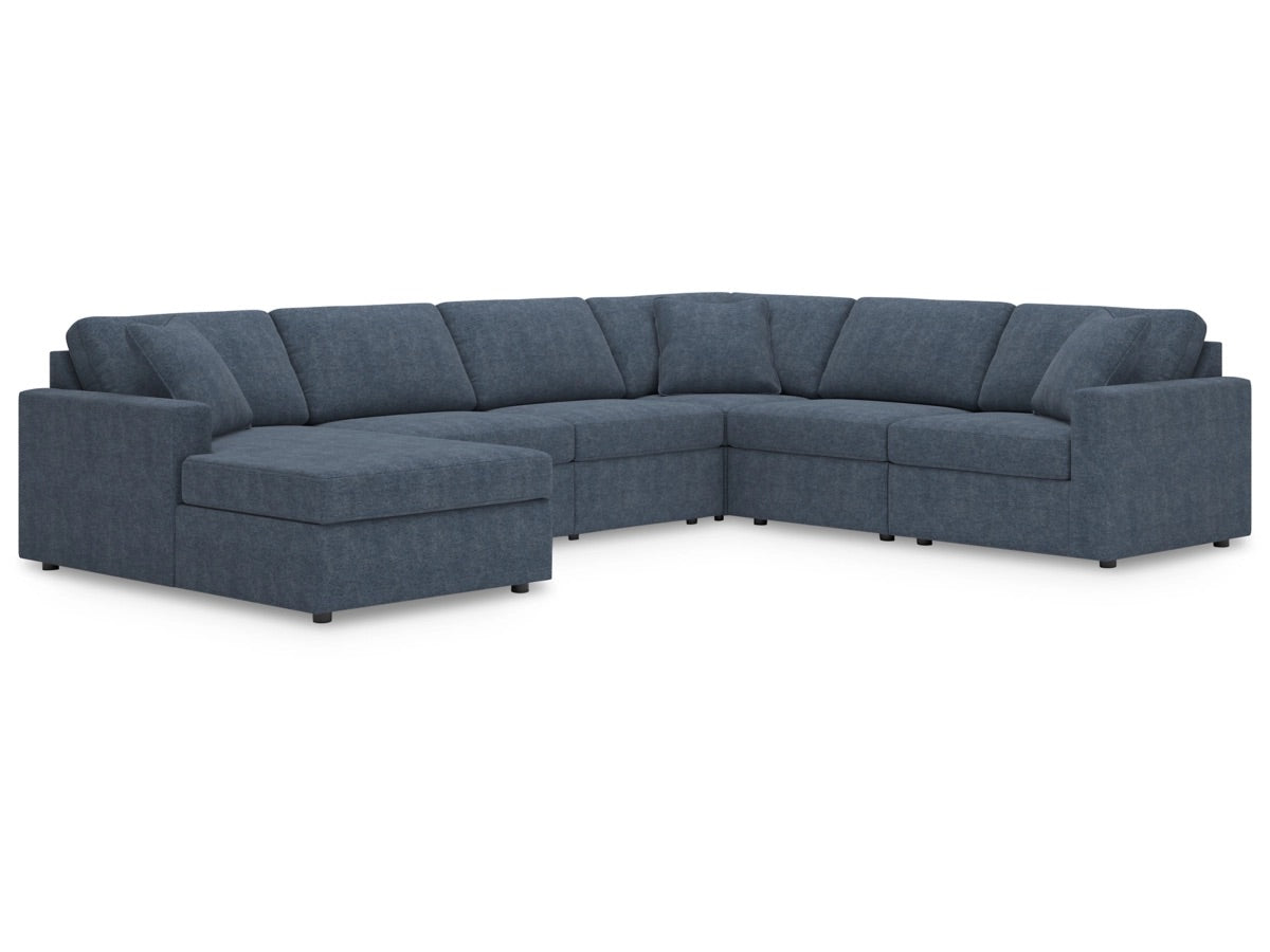 Seccional modular de 6 piezas con chaise longue Modmax