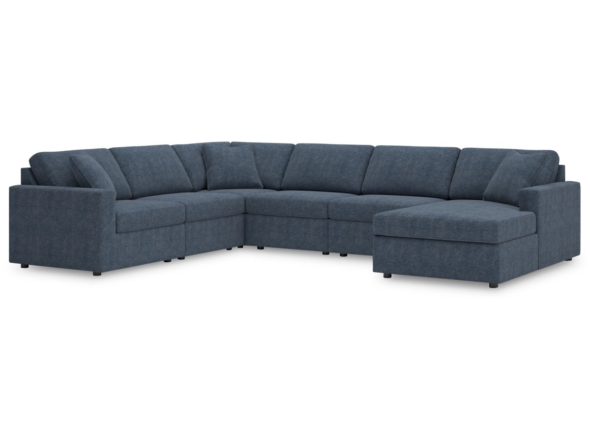 Seccional modular de 6 piezas con chaise longue Modmax