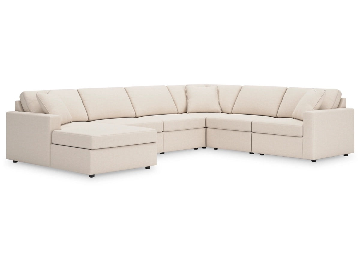 Seccional modular de 6 piezas con chaise longue Modmax