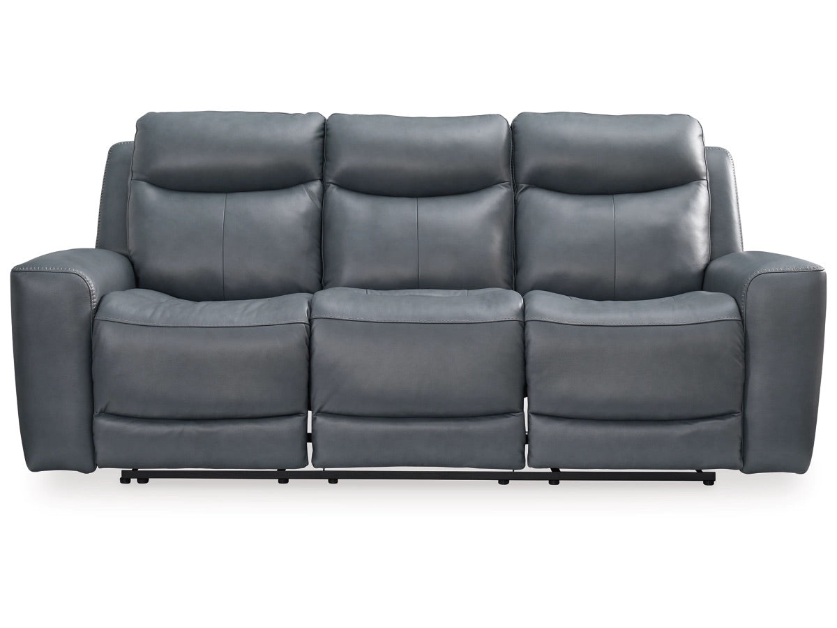 Sofá reclinable y sofá de dos plazas de cuero con doble mecanismo eléctrico Mindanao