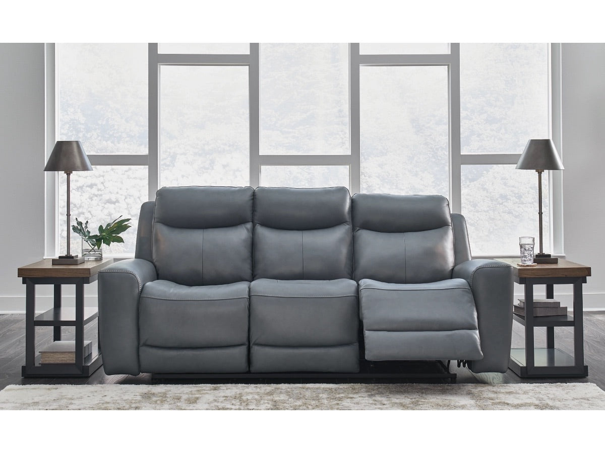 Sofá reclinable y sofá de dos plazas de cuero con doble mecanismo eléctrico Mindanao