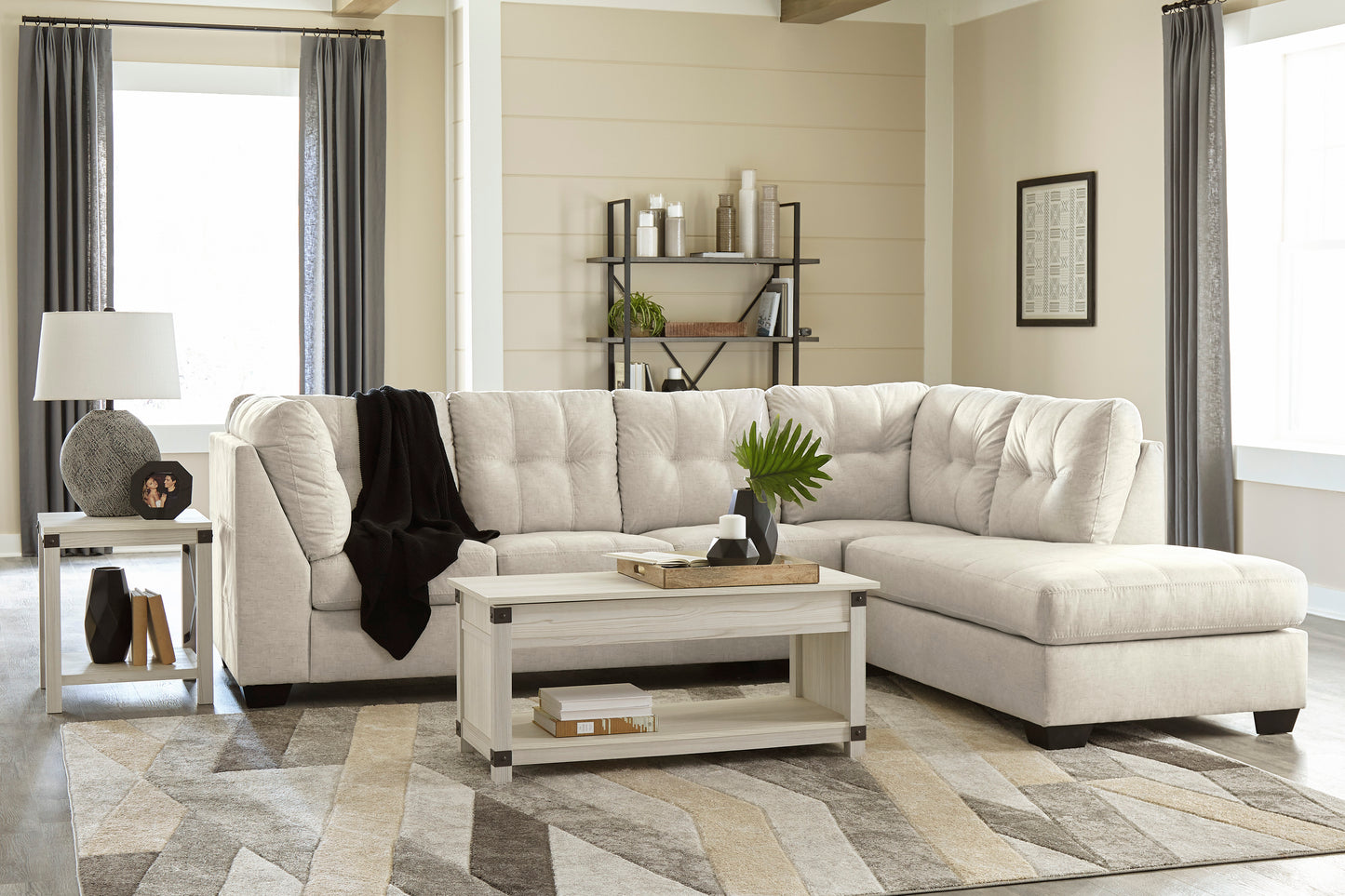 Falkirk 2-Piece Sectional with Chaise