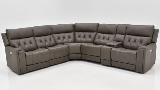 Canyon Gray Power Reclining Sectional Sofa