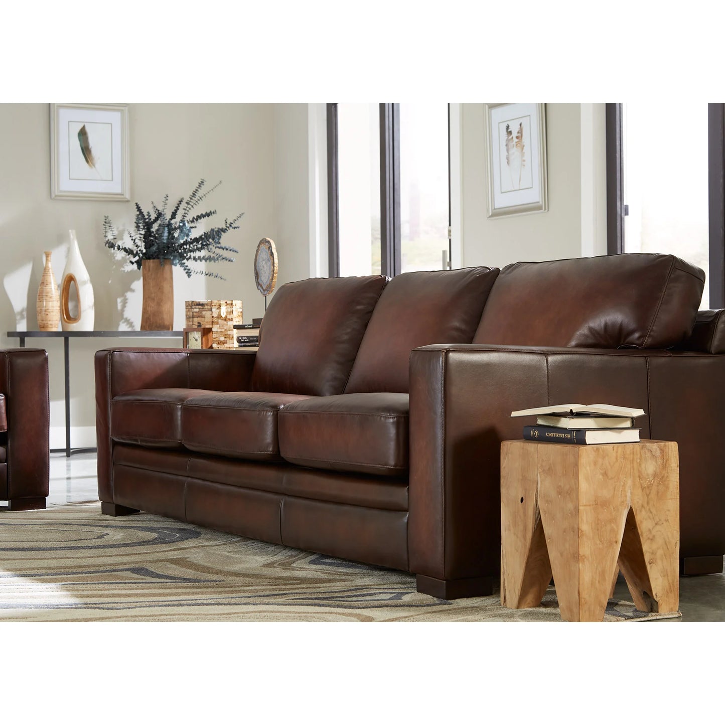 Luca Top Grain Leather Sofa