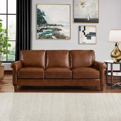 Larsen Top Grain Leather Loveseat & Sofa