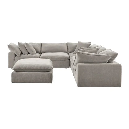 Sereen Light Brown Fabric Modular Sectional
