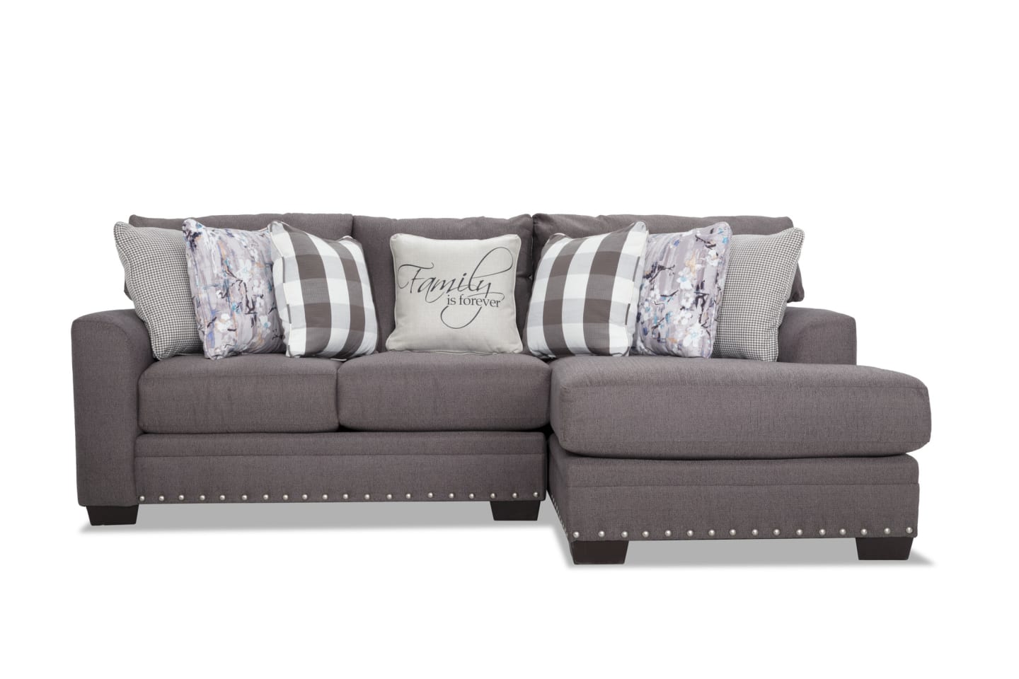 Chaise seccional de dos piezas en color beige Cottage Chic