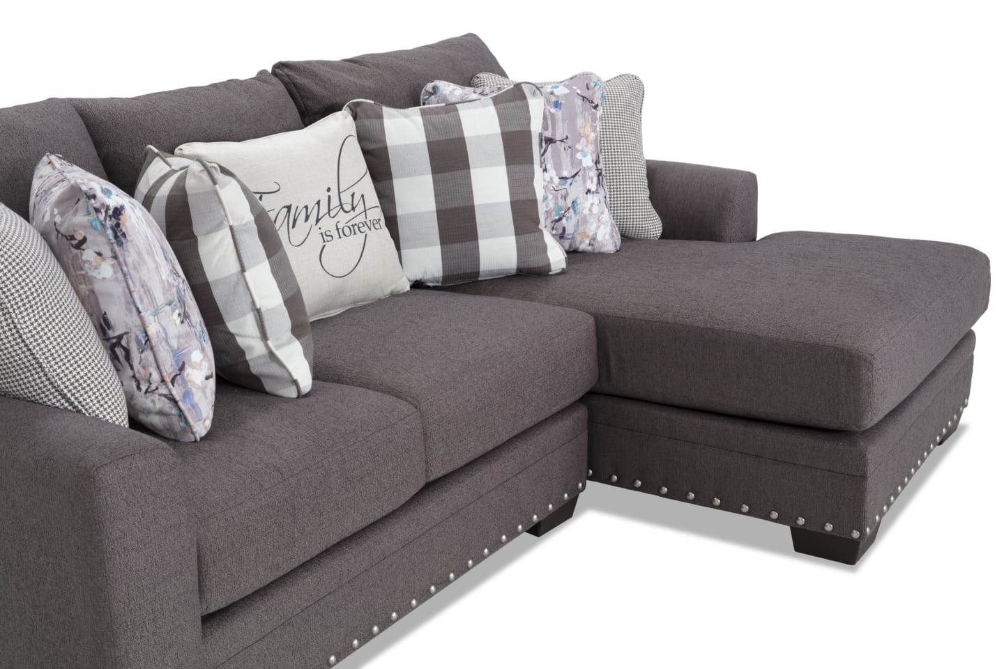 Chaise seccional de dos piezas en color beige Cottage Chic