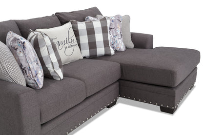 Chaise seccional de dos piezas en color beige Cottage Chic