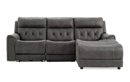 Canyon Gray Power Reclining 3 Piece Right Arm Facing Chaise Sectional